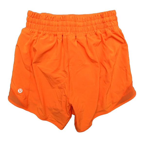 New Lululemon Size 2 Hotty Hot Shorts High Rise HR 4” Lined LITO Lit Orange - Picture 5 of 10